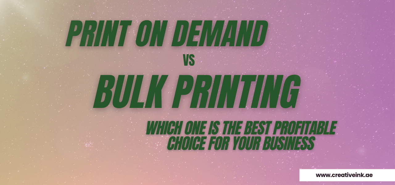 Print On Demand vs Bulk Printing