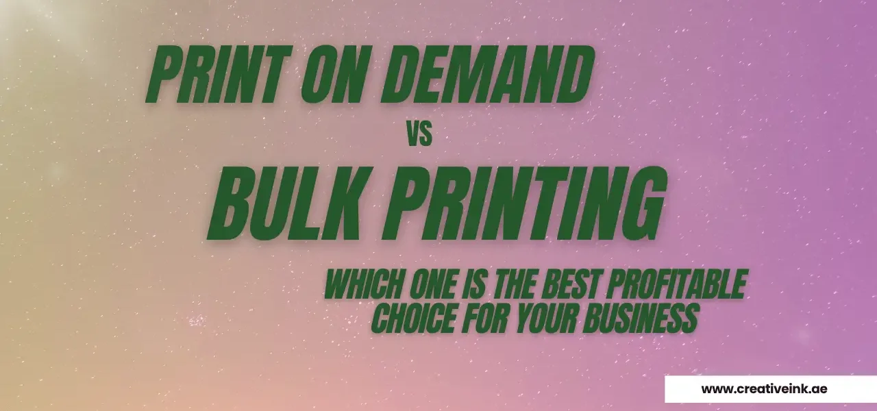 Print On Demand vs Bulk Printing