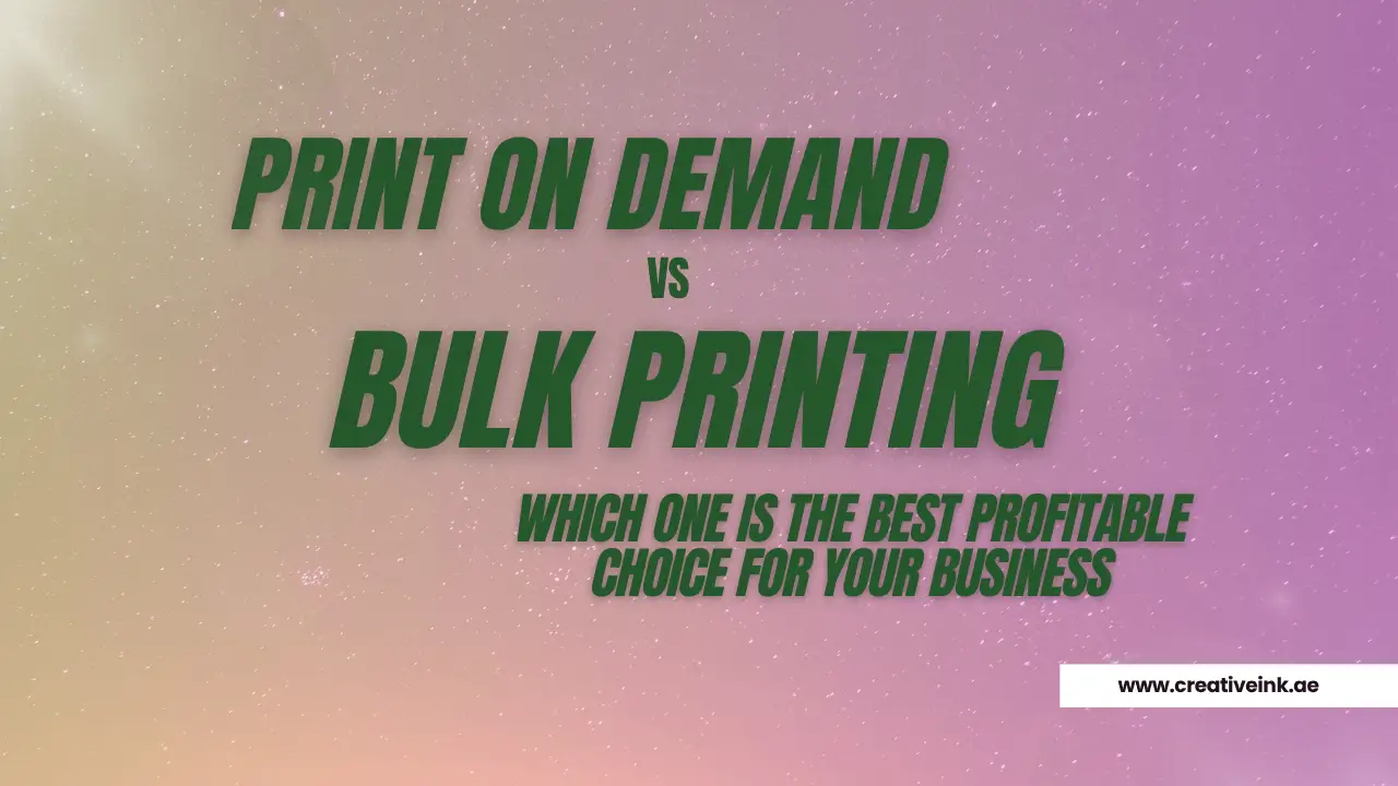 Print On Demand vs Bulk Printing