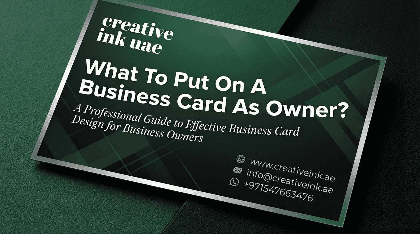Business card printing services in uae