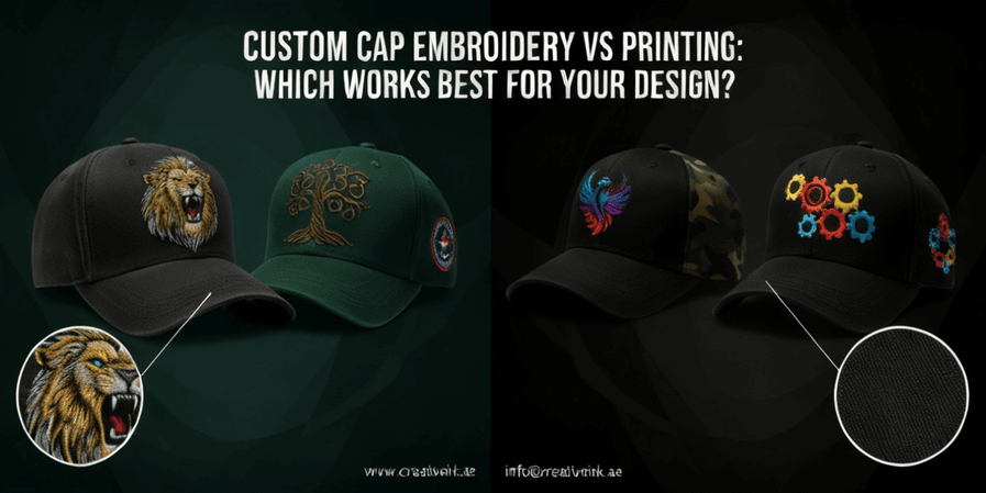 Custom Cap Embroidery vs Printing