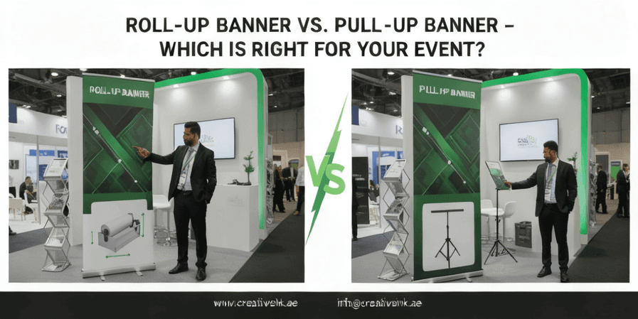 Roll up banner vs pull up banner