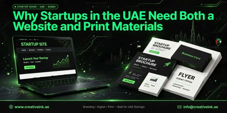 UAE Startups Website and Print Materials